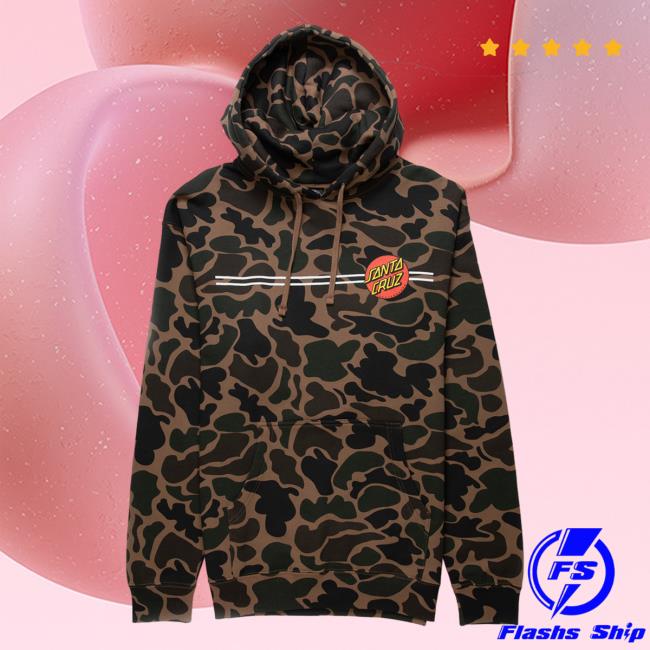 Official Tillys Merch Store Shop Santa Cruz Classic Dot Camo Mens Hoody Tillys Apparel Clothing