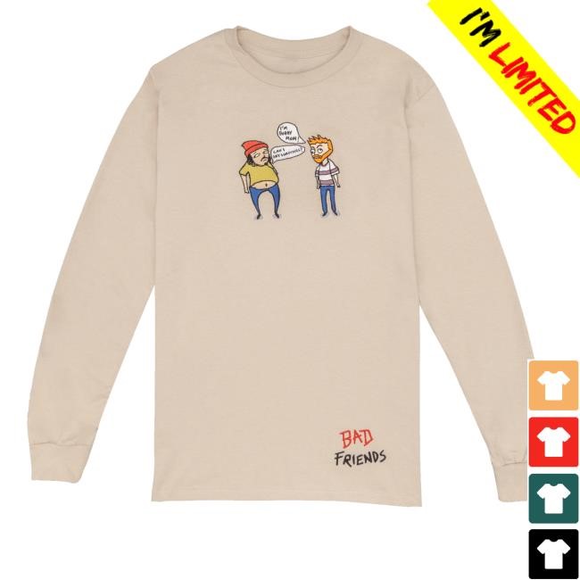 Bad Friends Official Store I'm Bobby Momi Cani Say Something Long Sleeve Shirt