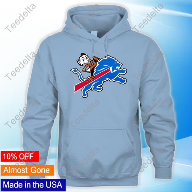 Bills Brown-Lions Long Sleeve Nfl Nerd Bills Brown-Lions Shirt