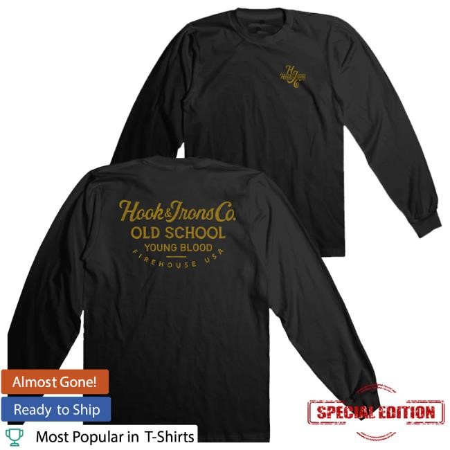 Official Hook And Irons Merch Old School - Black Long Sleeve Funny Shirt