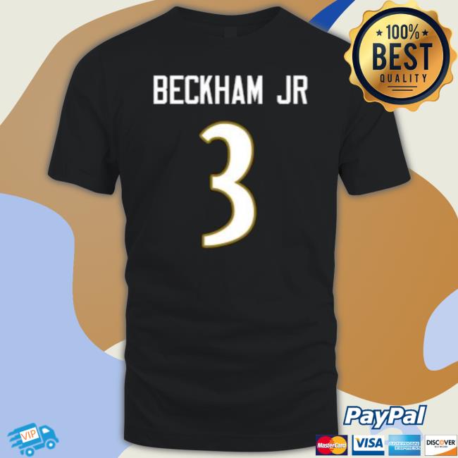 Official Odell Beckham Jr 3 Baltimore Ravens Hooded Sweatshirt