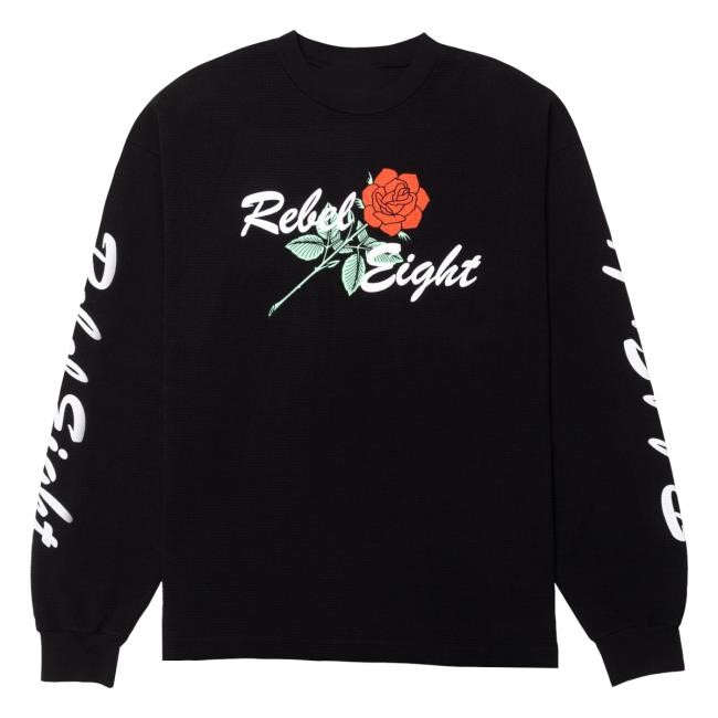 Rebel8 Merch Shop Rose U.S.A. Thermal Tee Rebel8 Merch Shop Rose U.S.A. Thermal Hooded Sweatshirt