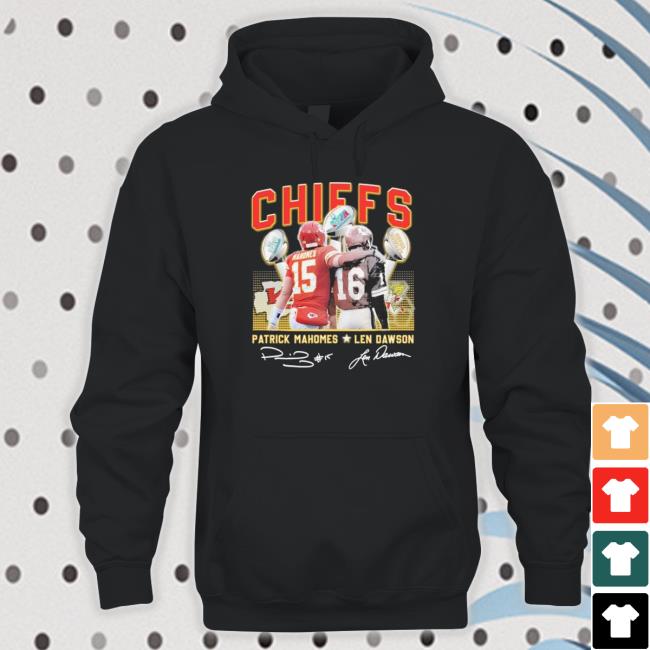 Chiefs Patrick Mahomes And Len Dawson Champions Signatures shirt, hoodie, tank top, sweater and long sleeve t-shirt