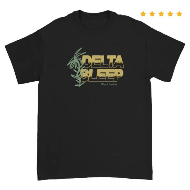 Official Wax Bodega Merch Delta Sleep Blue Garden Shirt