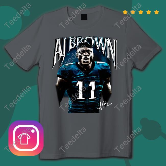 Quez Watkins Wearing Aj Brown Hoodie Sweatshirt