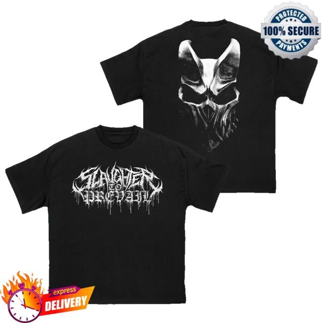 Official First Blood Merchandise Merch Slaughter To Prevail - White Logo Mask Funny Shirt