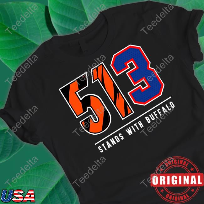 Cincyshirts 513 Stands With Buffalo T-Shirt Damar Hamlin
