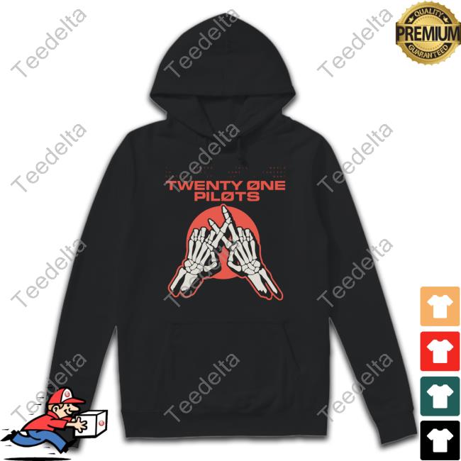 Skeleton Hands Twenty One Pilots Official Shirt
