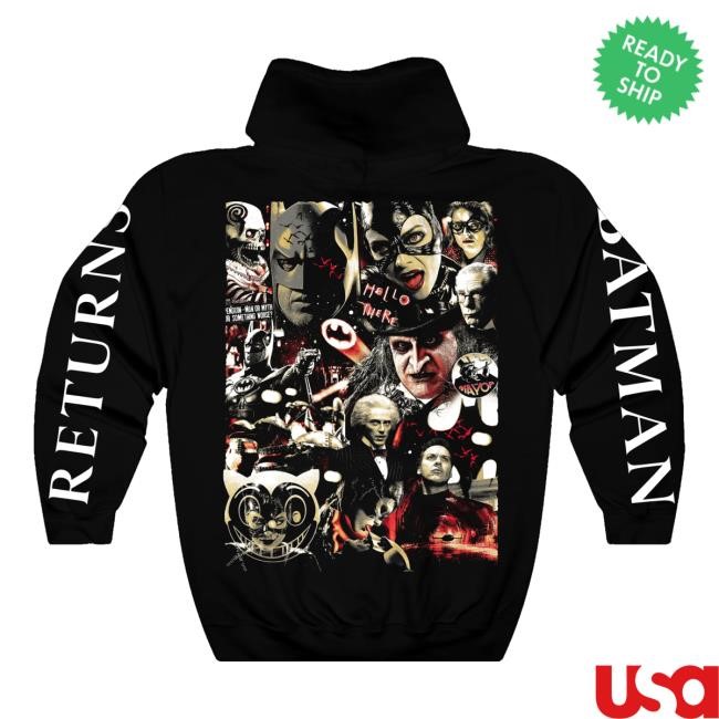 Trending Pentagram Peter Pan Merch Store Gotham Returns 1992 E.Z. Why Are You Dressed Up Like Batman Black Independent Trading Co Pullover T-Shirt