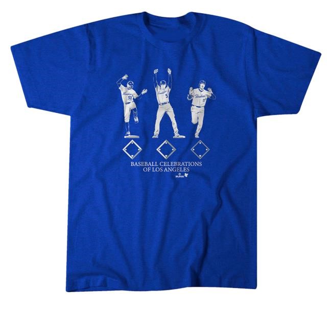 Breakingt Store Baseball Celebrations Of Los Angeles T Shirts