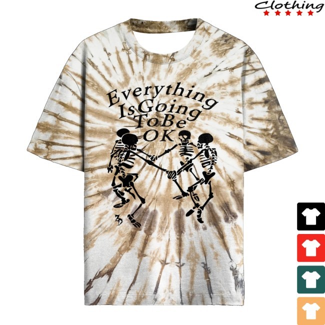 Everything Is Ok Tie Dye Crewneck Sweatshirt Zeds Dead Merch Store