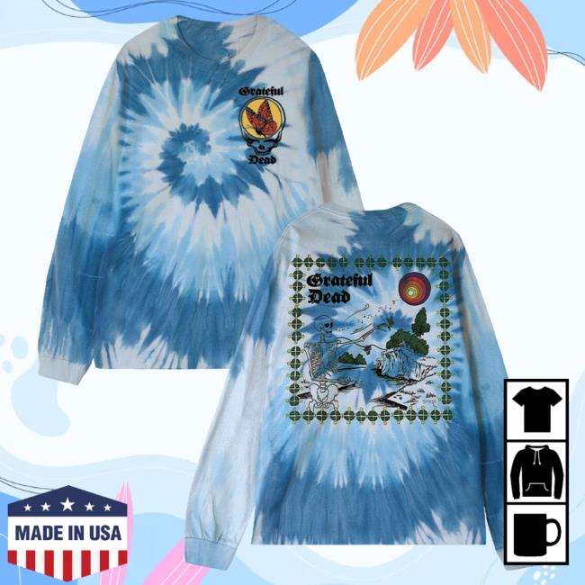 Official Grateful Dead Merch Store Cosmic Tie Dye Long Sleeve T-Shirt GratefulDead Shop