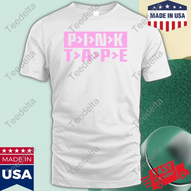 Pink Tape Tee Shirt