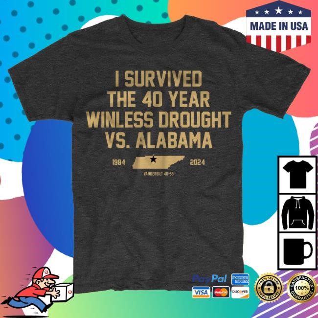 Official Instant Classics Merch I Survived The 40 Year Winless Drought Vs. Alabama Sweater