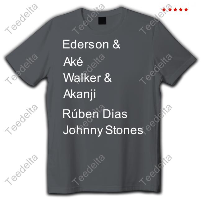 Claire Abigail Ederson & Aké Walker & Akanji Rúben Dias Johnny Stones Long Sleeve T Shirt