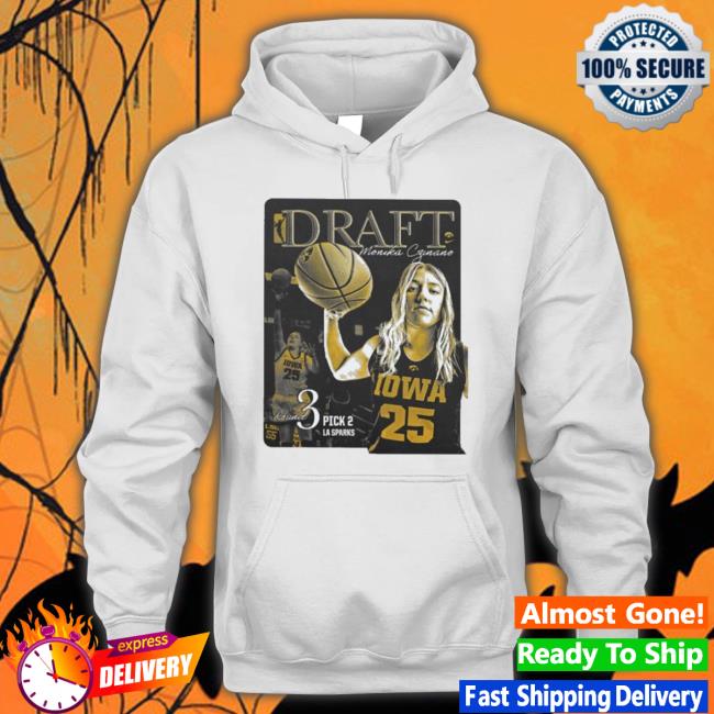 Official Iowa Women’S Basketball Draft Monika Czinano Round 3 Pick 2 La Sparks shirt
