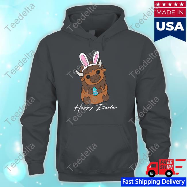 26 Shirts Happy Easter Buffalo Bunny Tee 26Shirts Happy Easter Buffalo Bunny Hooded Sweatshirt
