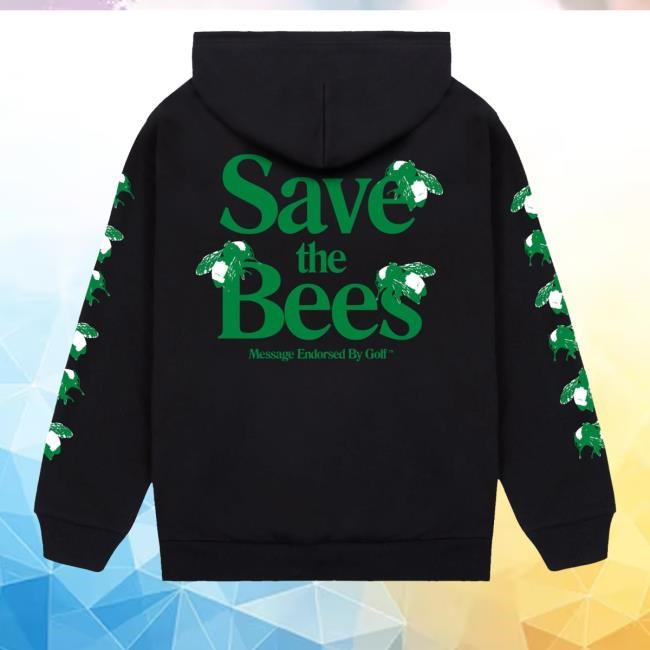 Chromakopia Merch Shop Store Save The Bees Black Green Hoodie, Sweatshirt