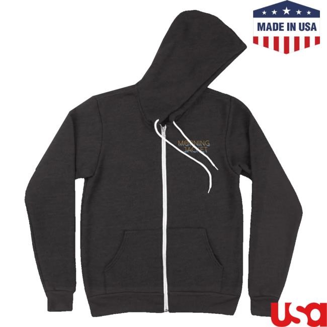 Official My Morning Jacket Merch Space Oval Zip Up Crewneck Sweatshirt