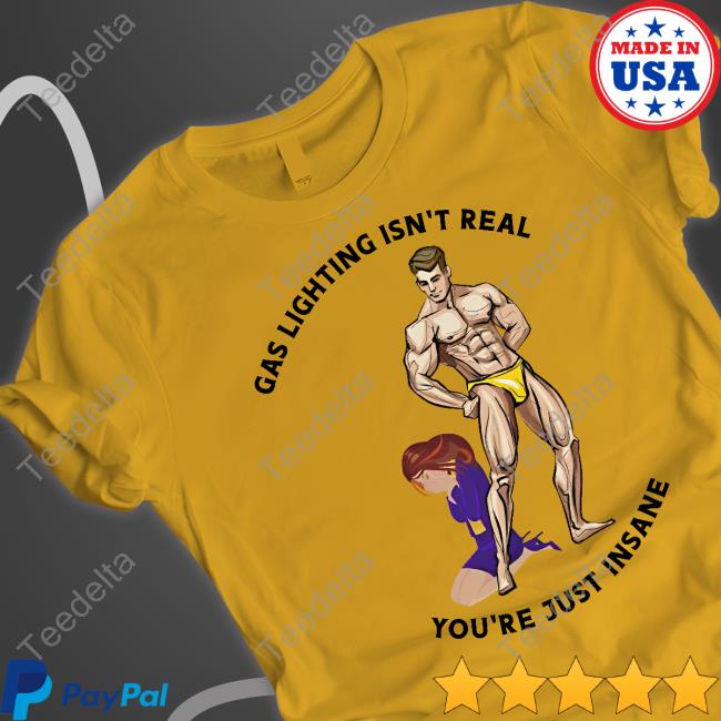 Hvyapprl Merch Gas Lighting Isn't Real You're Just Insane T Shirt