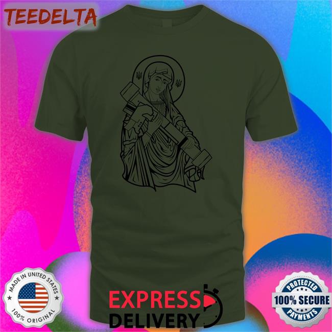 Army Green Saint Javelin Outline Shirt