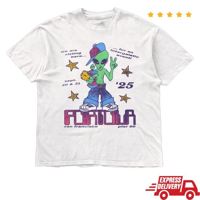 Portola Music Festival Merch Shop Store Intergalactic Visitor T Shirt
