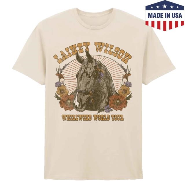 Lainey Wilson Whirlwind World Tour Derby New Shirt