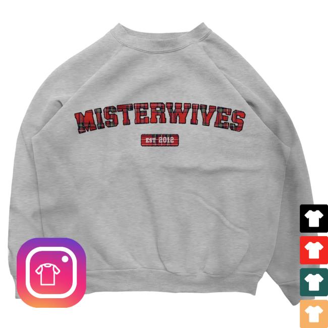 Official MisterWives Merch Store MisterWives Tartan Grey Attractive Hoodie