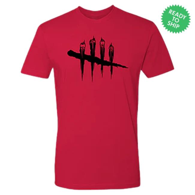 Official Dead By Daylight Merch Store Dead By Daylight Slashes Unisex Crew Shirt 2023 (Red) Deadbydaylight Shop