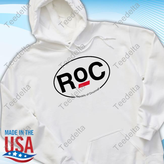 513Shirts Republic Of Cincinnati Roc Oval Hoodied Sweatshirt