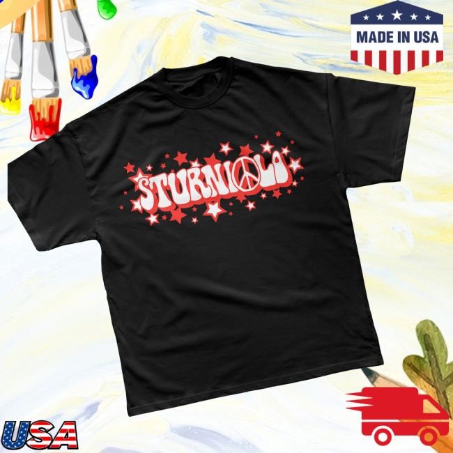 Trending Sturniolo Clothing Merch Store Sturniolo Peace & Stars Tee - Black Crewneck Sweatshirt
