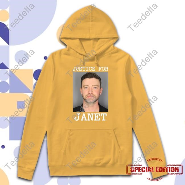 Dunksothersista Justin Timberlake Justice For Janet Hooded Sweatshirt