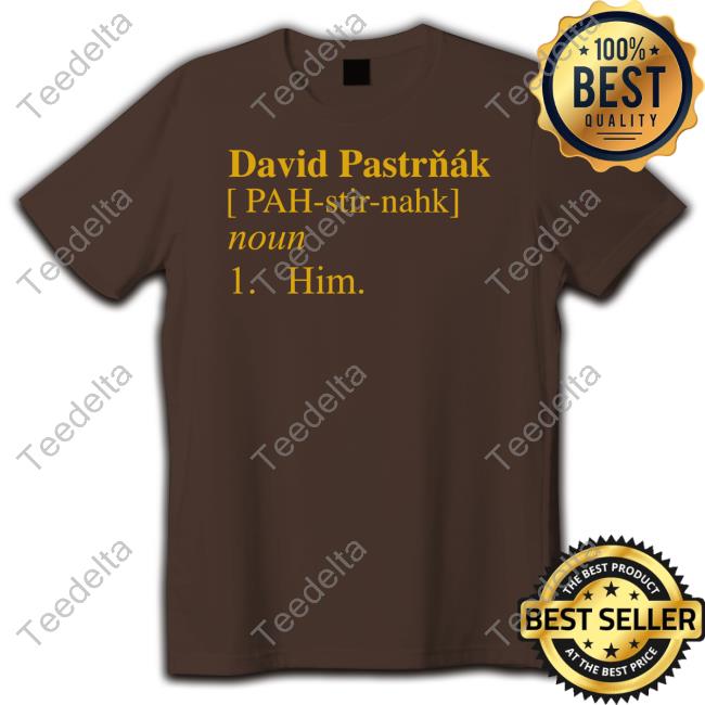 David Pastrňák [Pah-Stir-Nahk] Noun 1 Him T Shirt
