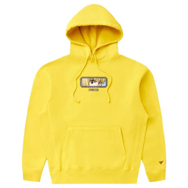 Official Hypland Clothing Merch Store Hypland Hxh Kurapika Eyes Pullover Sweatshirt (Yellow)