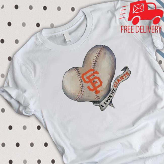 San Francisco Giants Baseball Heart Banner Shirt