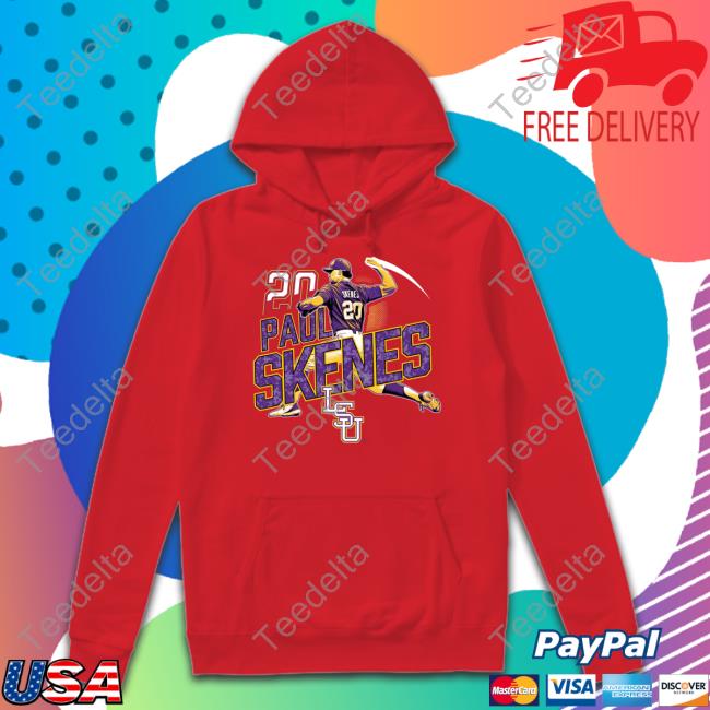 Paul Skenes Fastball Tee Shirt Lsu Nil Store Paul Skenes Fastball Hooded Sweatshirt