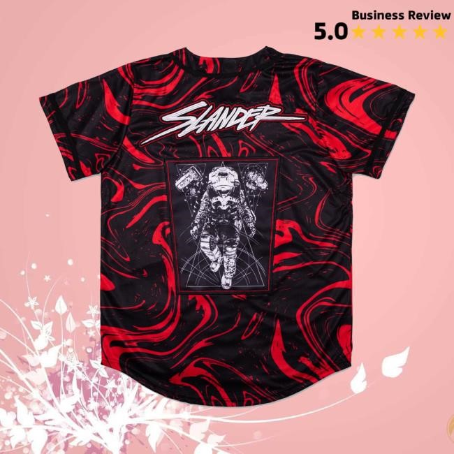 Slander Merch Store Spaceman Jersey Shirt