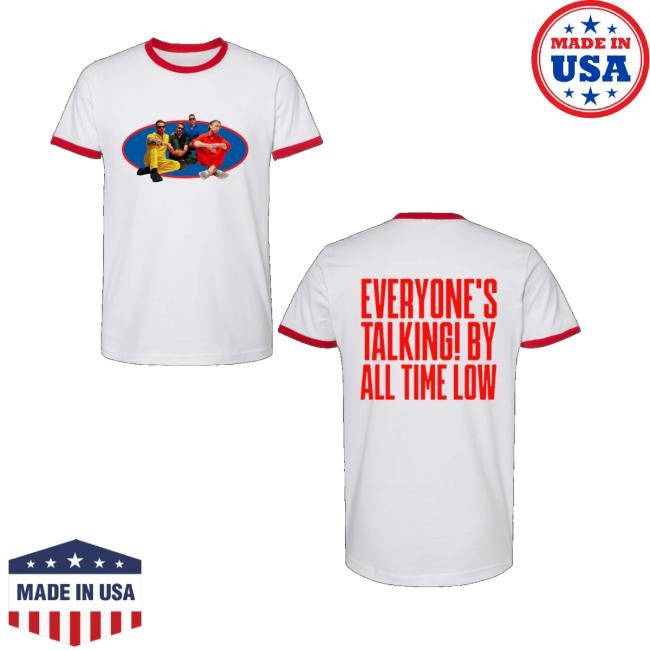 All Time Low Store Everyone's Talking Ringer T-Shirt