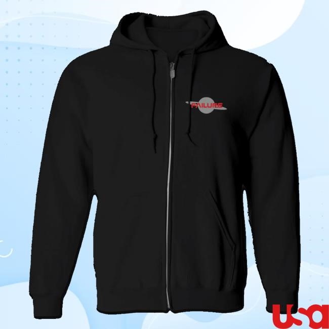 Official Hello Merch Failure Saturn Zip Hoodie