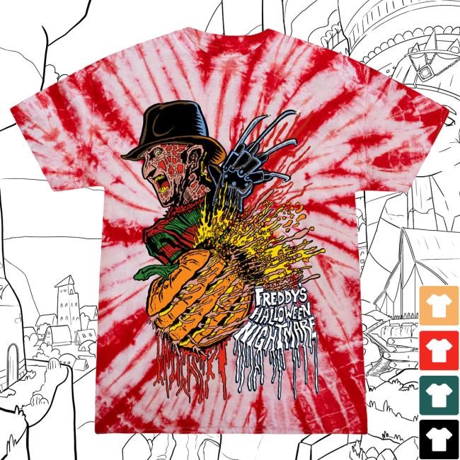 Cavitycolors Merch Freddy's Halloween Nightmare - Tie-Dye Shirts