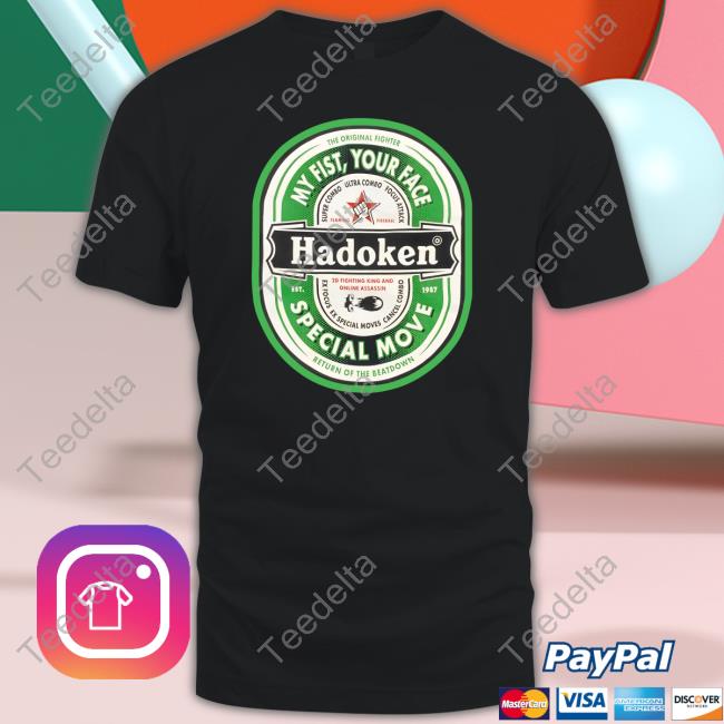 The Original Fighter My Fist Your Face Hadoken Special Move Return Of The Beatdown Hoodie