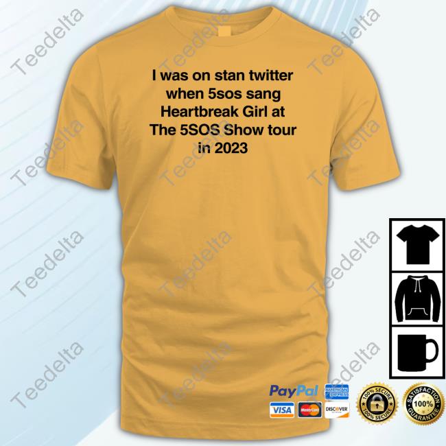 I Was On Twitter When 5Sos Sang Heartbreak Girl At The 5Sos Show Tour In 2023 Shirt Lie To Me Fan