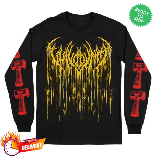 Official Indie Merch Store Vulvodynia Hammer Long Sleeve Shirt 2023 Black Indiemerchstore Shop