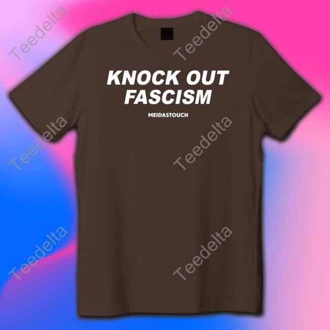 Knock Out Fascism Crewneck Sweatshirt Meidastouch Knock Out Fascism T Shirts