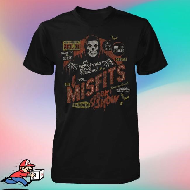 Official Fright-Rags Merch The Misfits Halloween Spook Show Sweatshirt Fright-Rags Merch The Misfits Halloween Spook Show Long Sleeve Shirt