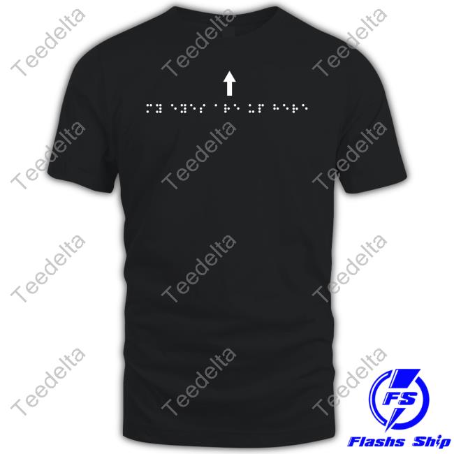 Marcuspork Braille My Eyes Are Up Here Tee Shirt
