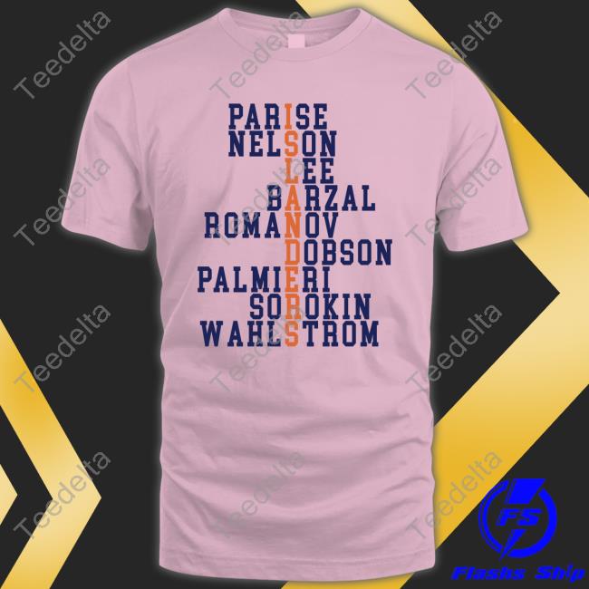 Kim M Islesgirl3 Islanders Parise Nelson Lee Barzal Romanov Dobson Palmieri Sorokin Wahlstrom T Shirt