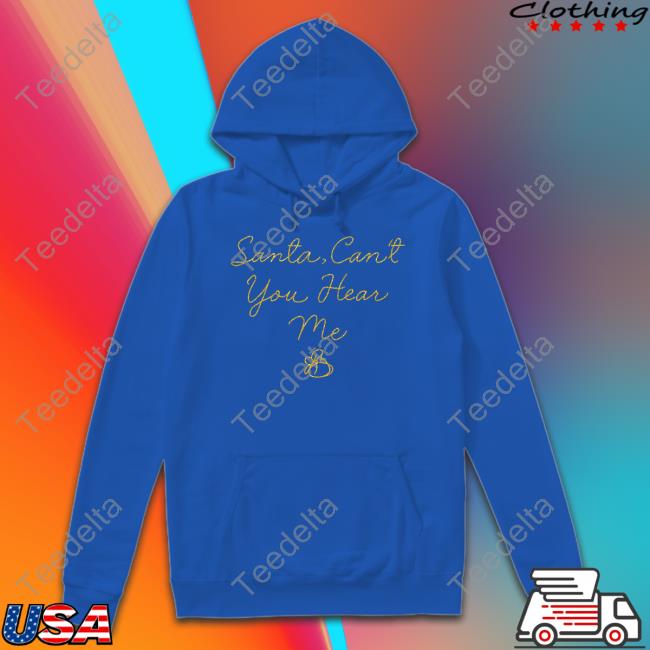 Kelly Clarkson Merch Santa Can't You Hear Me Tee Shirt