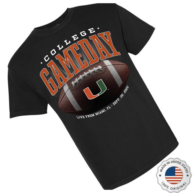Espn Merch Shop Store Miami College Gameday Shirt
