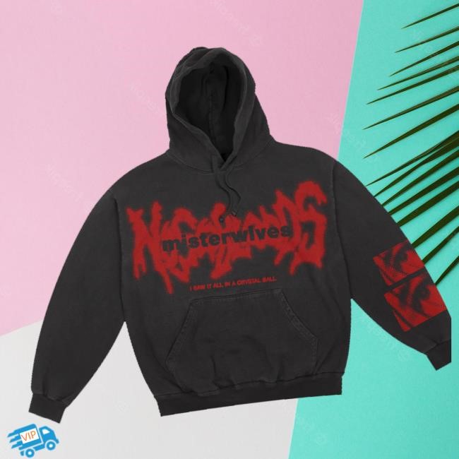 Official Misterwives Merch Nosebleeds Faded Black Crewneck Sweatshirt